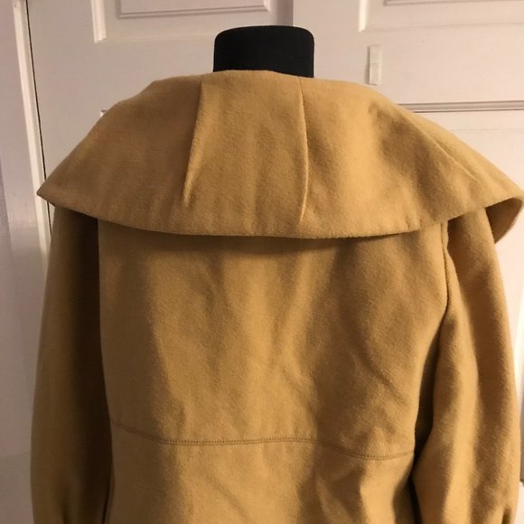 Camel Mustard crop style swing Jacket L Mossimo - Picture 4 of 7